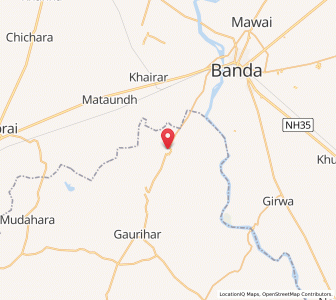 Map of Pahra, Uttar Pradesh