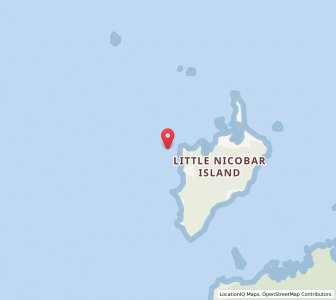 Map of Pahua, Andaman and Nicobar Islands