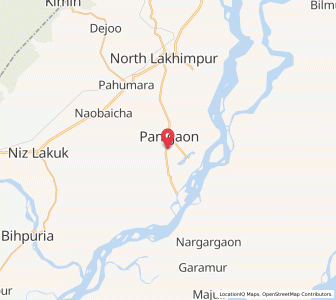 Map of Pahumaragaon, Assam