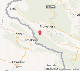 Map of Pail Karbian, Kashmir