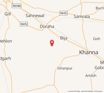 Map of Pail, Punjab