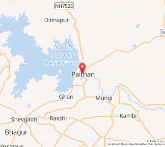 Map of Paithan, Maharashtra