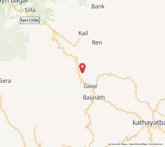 Map of Pajena, Uttarakhand