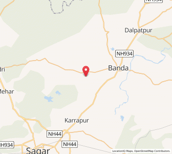 Map of Pajnari, Madhya Pradesh