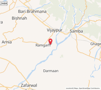 Map of Pakhri, Kashmir