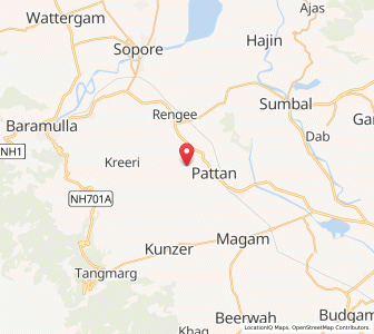 Map of Pakipur, Kashmir