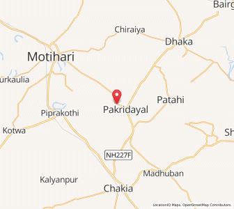 Map of Pakridayal, Bihar