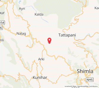 Map of Palahata, Himachal Pradesh