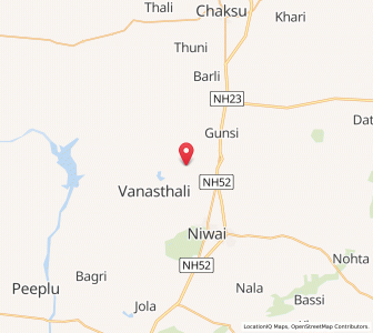Map of Palai, Rajasthan
