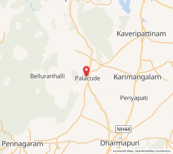 Map of Palakkodu, Tamil Nadu