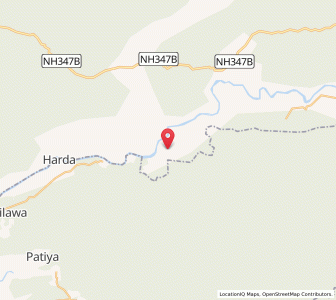 Map of Palanga, Madhya Pradesh