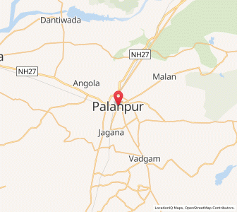 Map of Palanpur, Gujarat