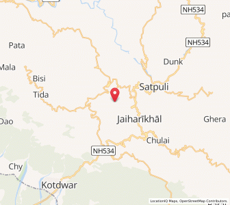 Map of Palans, Uttarakhand