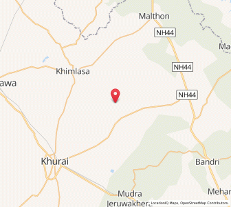 Map of Palaua, Madhya Pradesh