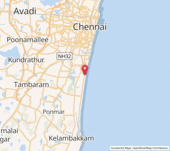 Map of Palavakkam, Tamil Nadu