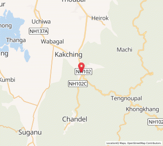 Map of Palel, Manipur