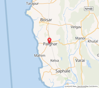 Map of Palghar, Maharashtra