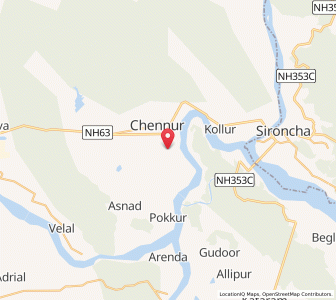 Map of Palgul, Andhra Pradesh