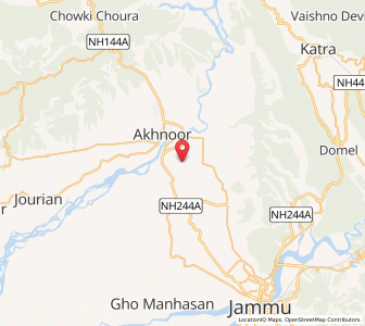 Map of Palhetar, Kashmir