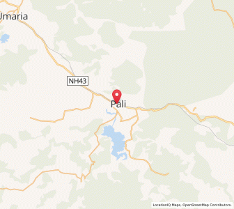 Map of Pāli, Madhya Pradesh