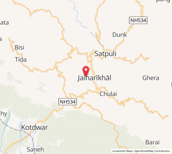 Map of Pali Talli, Uttarakhand
