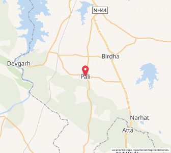 Map of Pāli, Uttar Pradesh