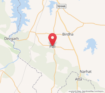 Map of Pali, Rajasthan