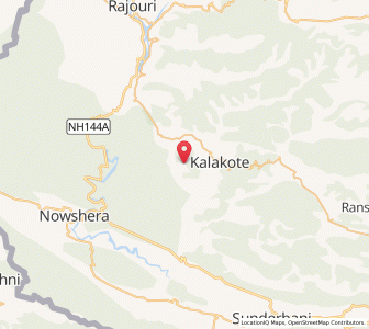 Map of Paliari, Kashmir