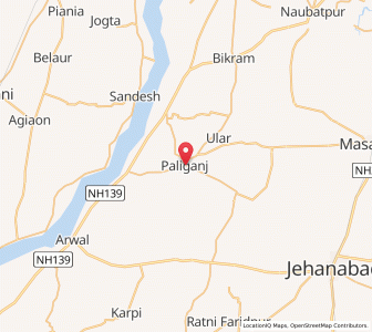 Map of Paliganj, Bihar