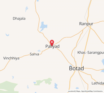 Map of Paliyad, Gujarat