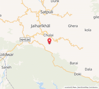 Map of Palla Dhaura, Uttarakhand
