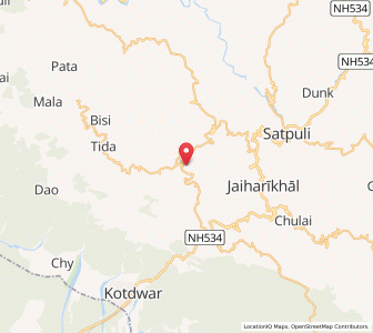 Map of Palla, Uttarakhand