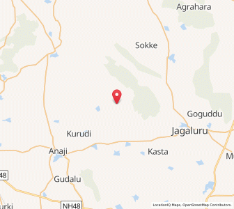 Map of Pallagatta, Karnataka