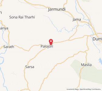 Map of Palojal, Bihar