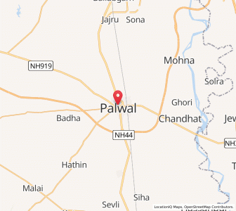 Map of Palwal, Haryana