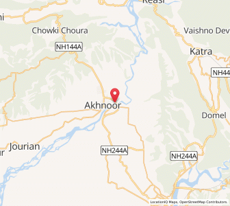 Map of Pambarwan, Kashmir
