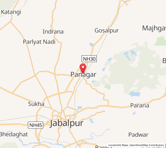 Map of Panagar, Madhya Pradesh