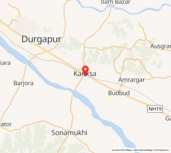 Map of Panagarh, West Bengal