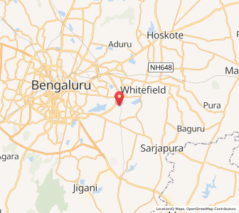 Map of Panatur, Karnataka