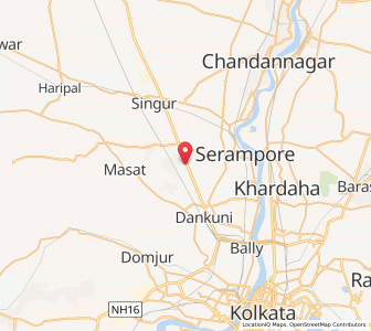 Map of Panchgara, West Bengal