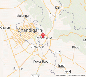 Map of Panchkula, Haryana