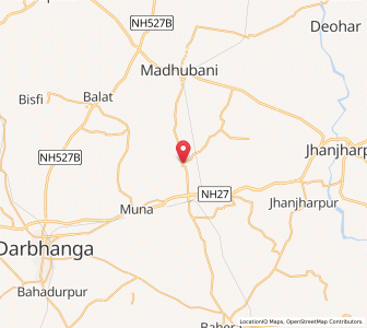 Map of Pandaul, Bihar