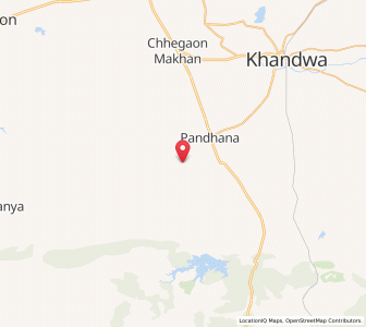 Map of Pandhana, Madhya Pradesh