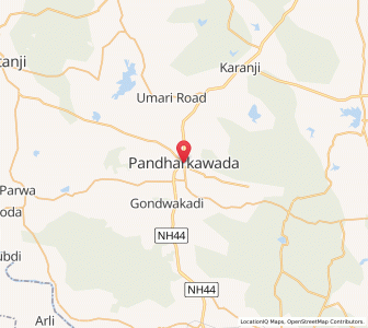 Map of Pandharkawada, Maharashtra