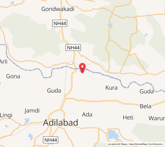 Map of Pandharwara, Andhra Pradesh
