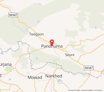 Map of Pandhurna, Madhya Pradesh