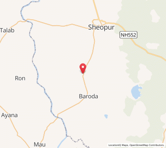 Map of Pandola, Madhya Pradesh