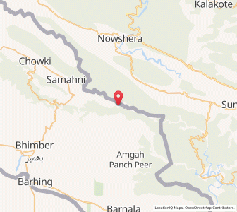 Map of Pandori, Kashmir