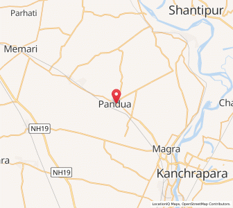 Map of Pandua, West Bengal