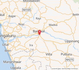 Map of Panemangluru, Karnataka